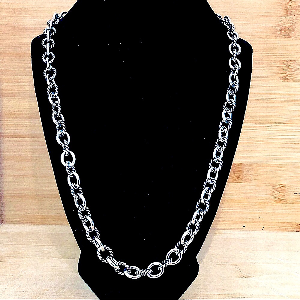 $398  Long, Large Designer Estate Chain  84.8 Gram  Sterling  925